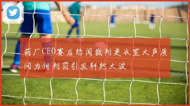 药厂CEO赛后怒闯裁判更衣室大声质问为何判罚引发轩然大波